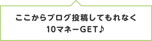 ここからブログ投稿してもれなく10マネーGET♪