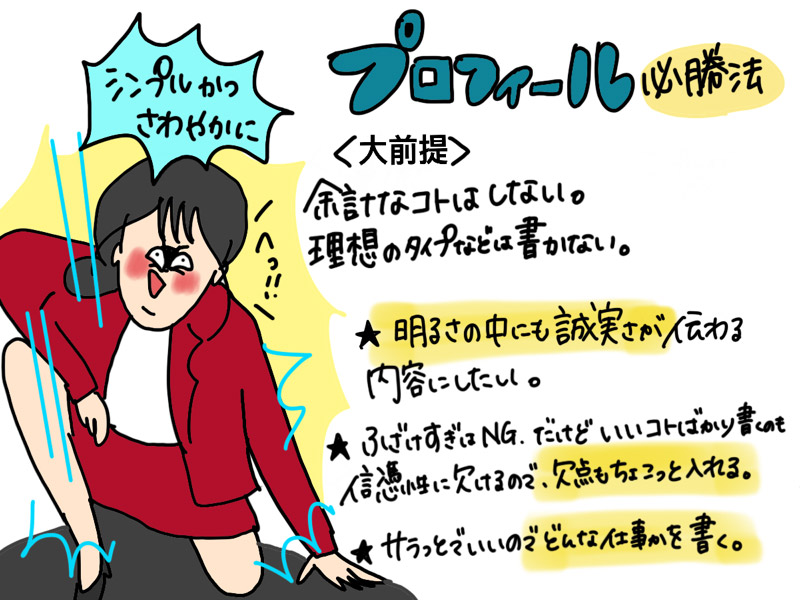 [イラスト]プロフィール必勝法