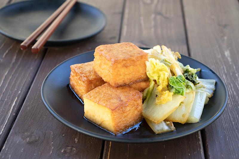 【写真】白菜と厚揚げのザッパ焼き