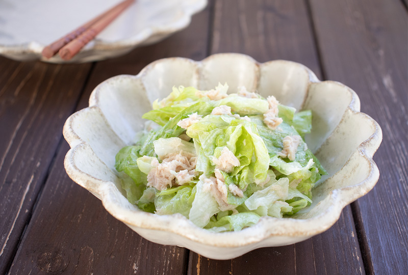 【写真】ツナとレタスのザッパサラダ