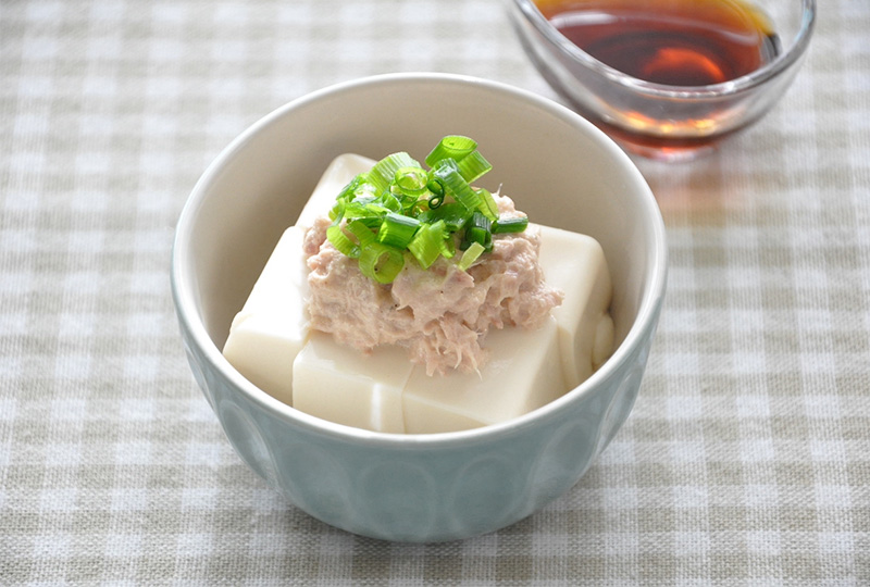 【写真】ツナマヨのっけ豆腐