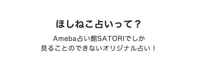 ほしねこ占いって？