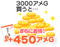 4500アメG買うと…＋450アメG