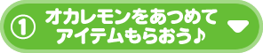 ①オカレモンあつめてアイテムもらおう♪