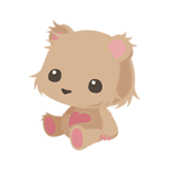 ハートテディベア（家具）